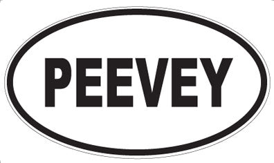 PEEVEY - Oval Magnet