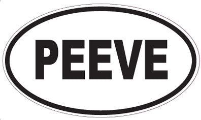 PEEVE - Oval Magnet
