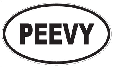 PEEVY - Oval Magnet