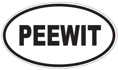 PEEWIT - Oval Sticker