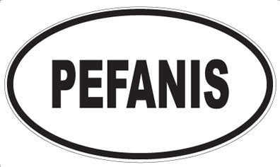 PEFANIS - Oval Sticker