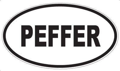 PEFFER - Oval Sticker