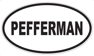 PEFFERMAN - Oval Magnet