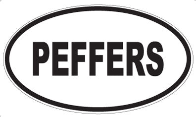 PEFFERS - Oval Sticker