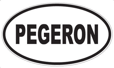 PEGERON - Oval Sticker