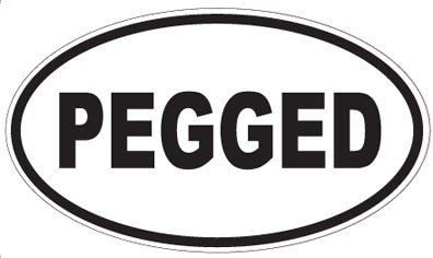 PEGGED - Oval Sticker