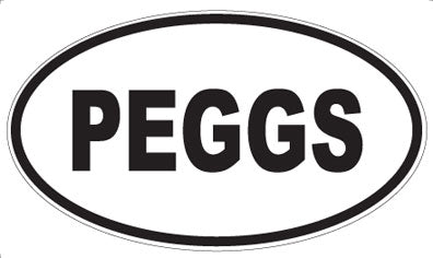 PEGGS - Oval Sticker