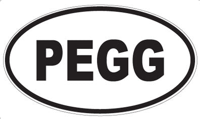 PEGG - Oval Magnet