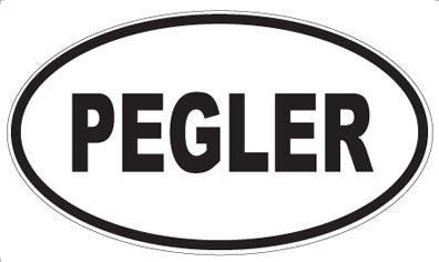 PEGLER - Oval Magnet