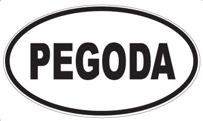 PEGODA - Oval Magnet