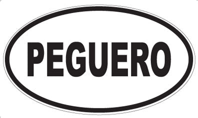 PEGUERO - Oval Magnet