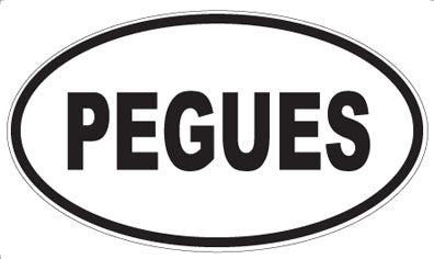 PEGUES - Oval Magnet