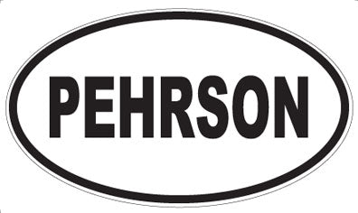 PEHRSON - Oval Sticker