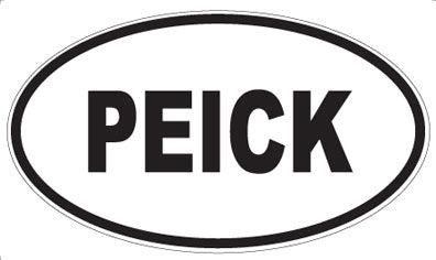 PEICK - Oval Sticker