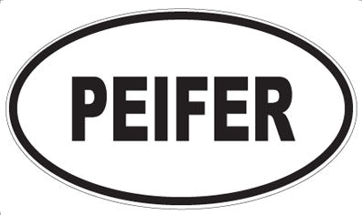 PEIFER - Oval Sticker