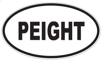 PEIGHT - Oval Magnet