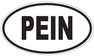 PEIN - Oval Sticker
