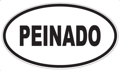 PEINADO - Oval Sticker
