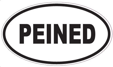 PEINED - Oval Sticker