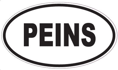 PEINS - Oval Sticker