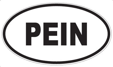 PEIN - Oval Magnet