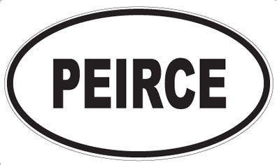 PEIRCE - Oval Sticker