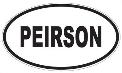 PEIRSON - Oval Magnet