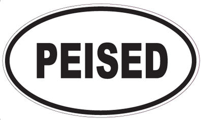 PEISED - Oval Sticker