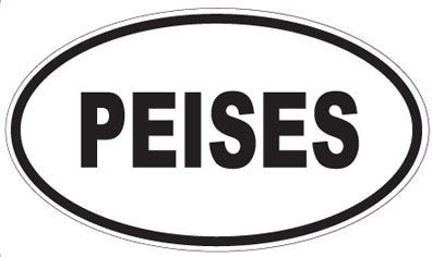 PEISES - Oval Sticker