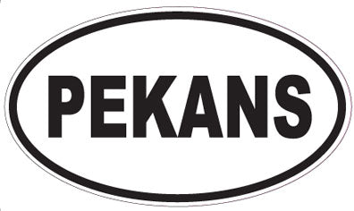 PEKANS - Oval Sticker