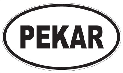 PEKAR - Oval Sticker