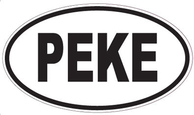 PEKE - Oval Sticker