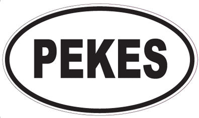 PEKES - Oval Sticker