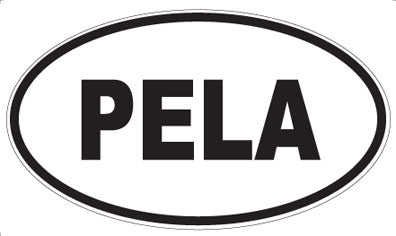 PELA - Oval Sticker