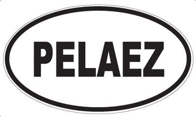 PELAEZ - Oval Sticker
