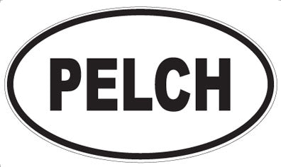 PELCH - Oval Sticker