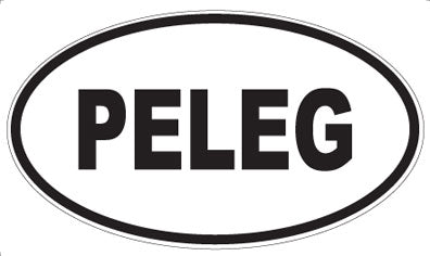 PELEG - Oval Sticker