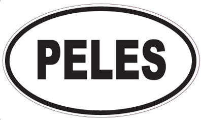 PELES - Oval Sticker