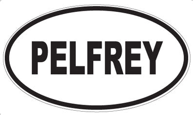 PELFREY - Oval Sticker