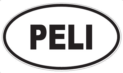 PELI - Oval Sticker