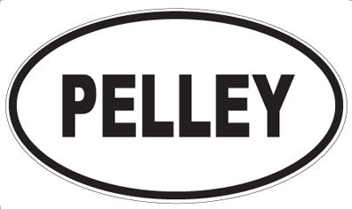PELLEY - Oval Sticker