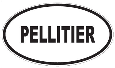 PELLITIER - Oval Magnet