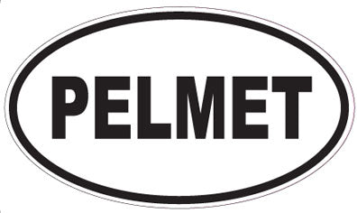 PELMET - Oval Sticker