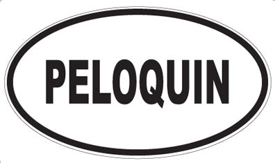 PELOQUIN - Oval Sticker