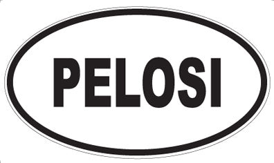 PELOSI - Oval Magnet