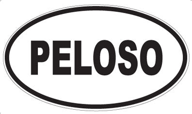 PELOSO - Oval Sticker