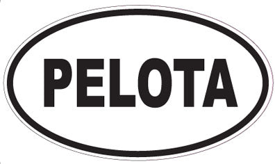 PELOTA - Oval Sticker