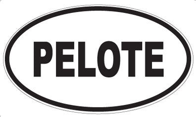 PELOTE - Oval Sticker