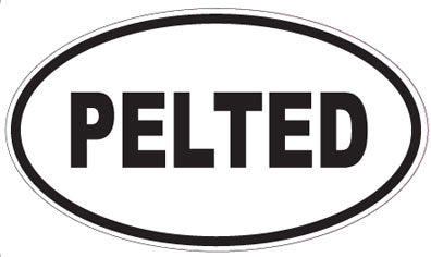 PELTED - Oval Sticker