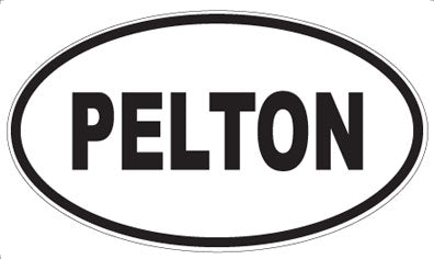 PELTON - Oval Sticker